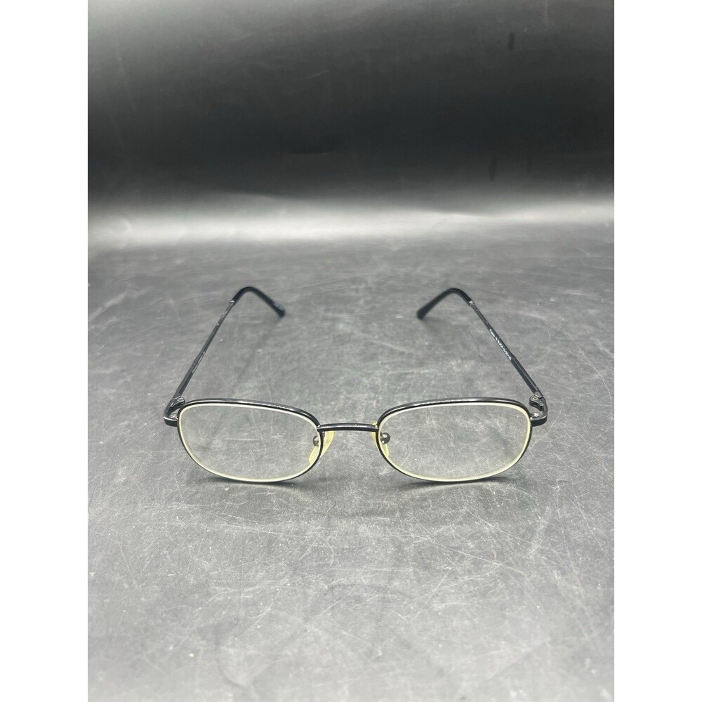 Fission 18 Eyeglasses Frames Only Black 53-20-140 Full Rim Square Metal Unisex